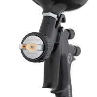 INTERTOOL HVLP Automotive Paint Spray Gun - 1.4 mm Air Cap, Pneumatic Sprayer for Touch Up, Primer, Top Coat, 600cc Cup, High-Performance Black M-Diamond Series  | PT08-0164