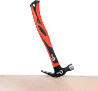 INTERTOOL Curved Claw Hammer, 1 lb., 12" Fiberglass Handle | HT08-0223