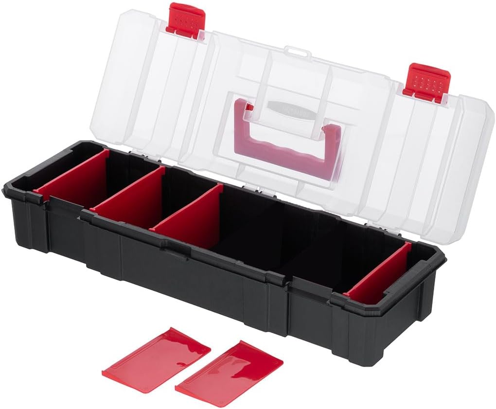 INTERTOOL Small Parts Toolbox with 6 Removeable Dividers | BX08-4042