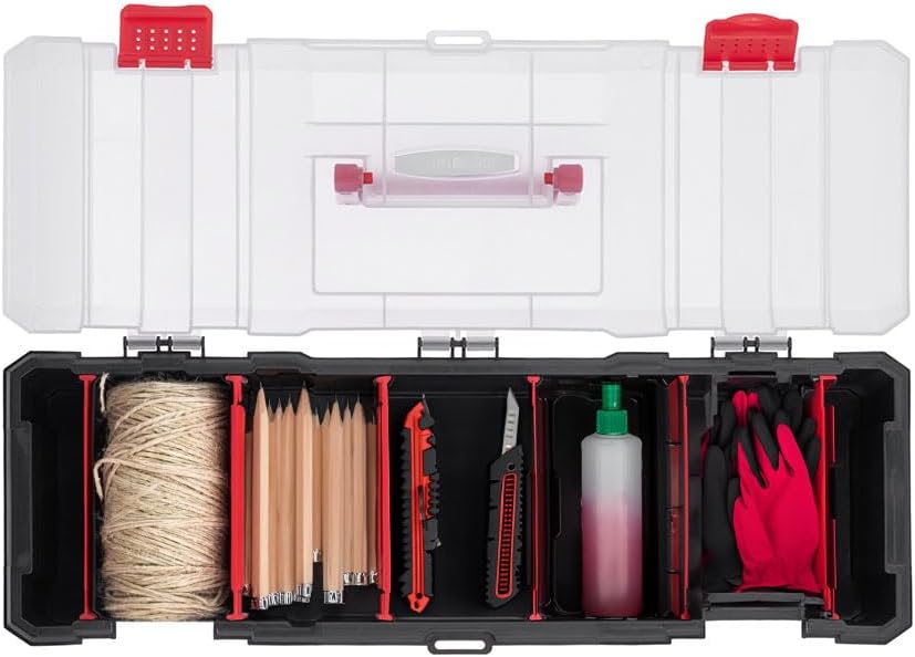 INTERTOOL Small Parts Deep Toolbox with 6 Removeable Dividers | BX08-4043