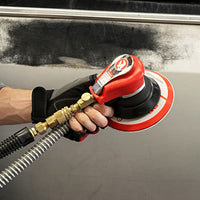 Lijadora orbital aleatoria neumática INTERTOOL, 6 pulgadas, doble acción, preparada para aspiración | PT08-1007