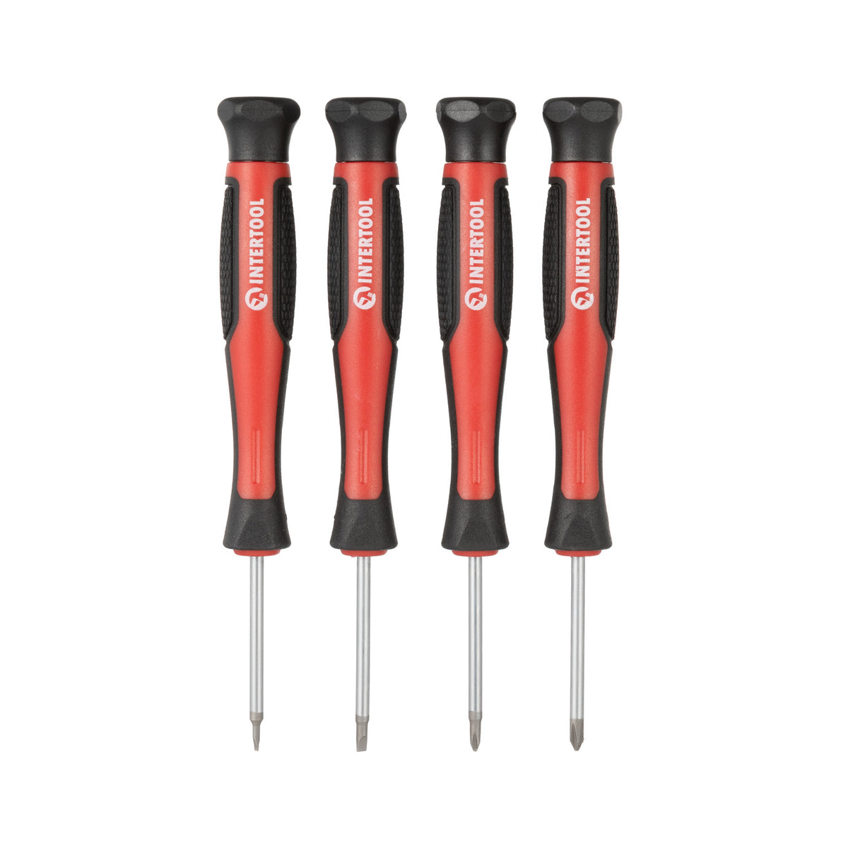 INTERTOOL 12 pcs Screwdriver Set, Precision, Stubby, Wall Mount Rack | VT08-3442