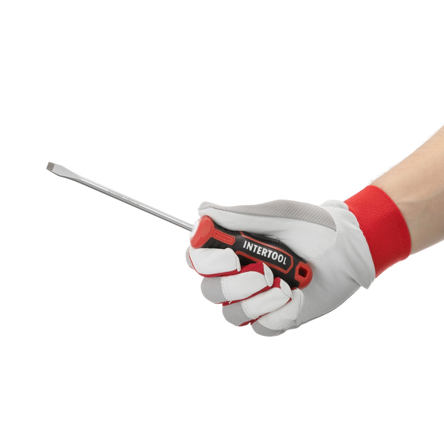 Набор отверток INTERTOOL 6 шт., крестовые и плоские, настенный держатель | VT08-3436