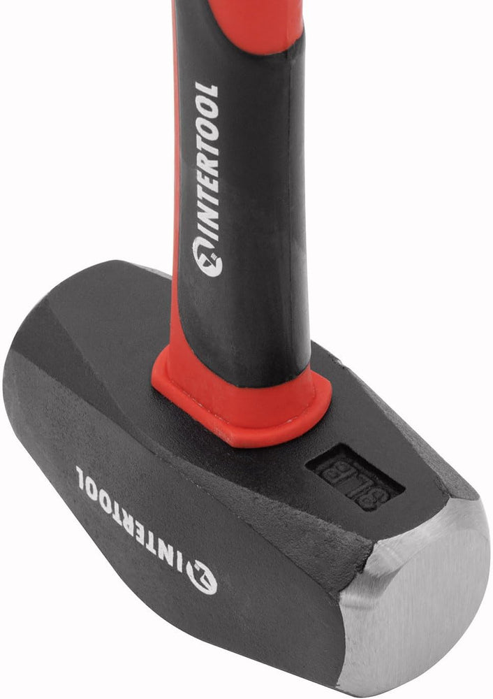 INTERTOOL 3 lb Drilling Hammer | 12” Fiberglass Handle | HT08-0246