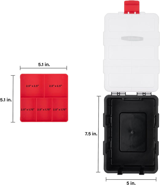 INTERTOOL Small Parts Organizer Box with Removeable Tray | BX08-4041