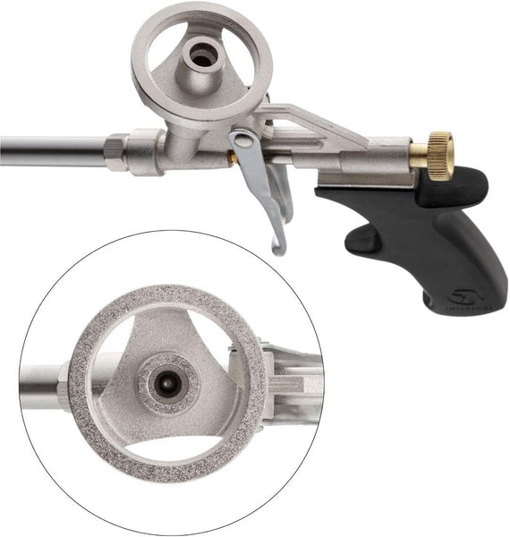 Pistola de espuma en aerosol INTERTOOL, sellador aislante, acero inoxidable | PT08-0603 