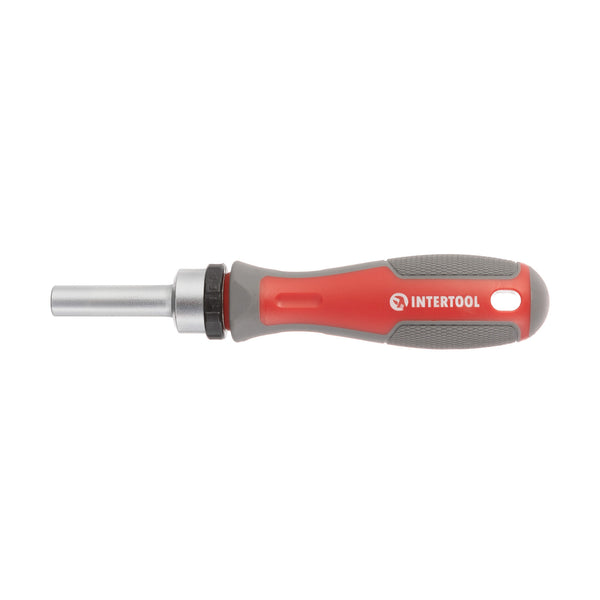 INTERTOOL 31 pcs Ratchet Multi-Bit Screwdriver, Attachable Storage Case | VT08-3374