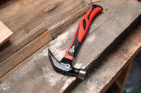 INTERTOOL Curved Claw Hammer, 1 lb., 12" Fiberglass Handle | HT08-0223
