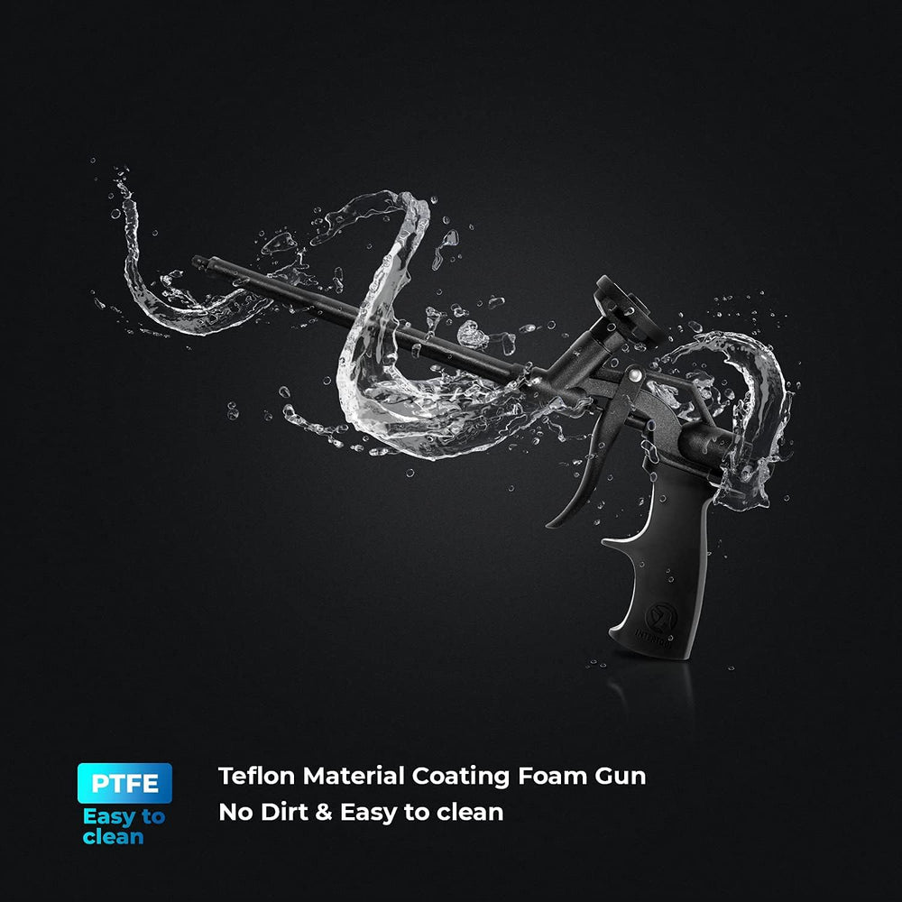Пистолет для пены INTERTOOL из нержавеющей стали с антипригарным покрытием PTFE | PT08-0606 