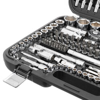 INTERTOOL 1/4", 3/8", 1/2" Drive Socket Set, Metric, 156 pcs | ET08-8156