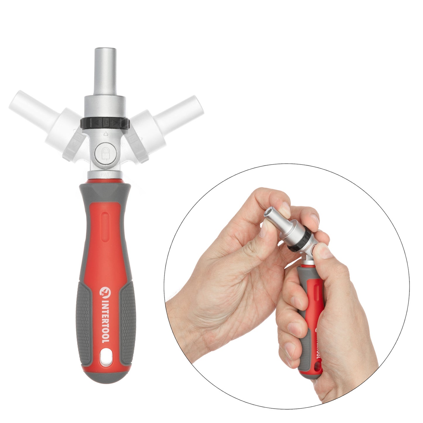 INTERTOOL 16" 51-Piece Ratchet Screwdriver Set with Multi-Bit Driver 3,6 lbs | VT08-3352