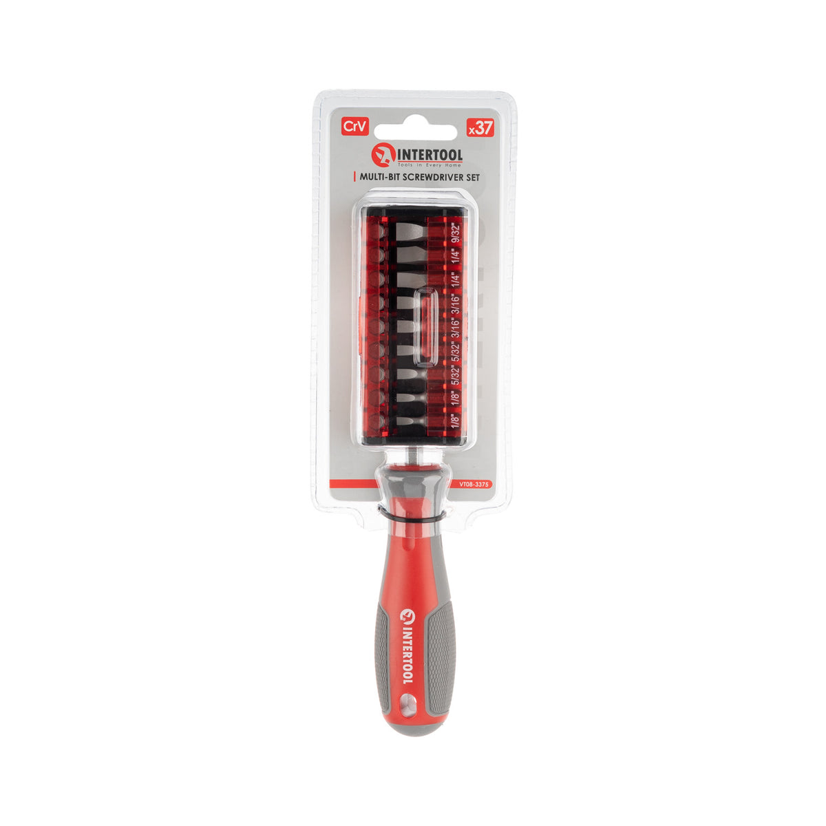 INTERTOOL 37 pcs Multi-Bit Screwdriver, Attachable Storage Case | VT08-3375
