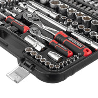 INTERTOOL 110-Piece Metric Socket Set | Super Lock | 1/4” & 1/2” Drive | ET08-8110