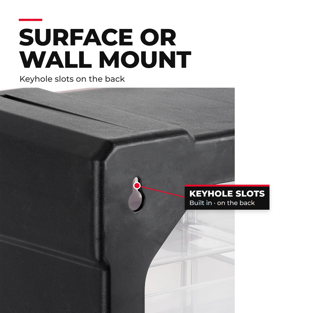 Cajonera INTERTOOL, 39 cajones, 18,7" x 14,9" x 6,2", plástico | BX08-4013 