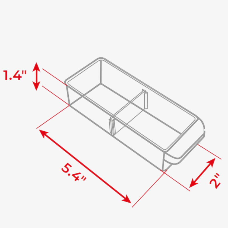 Organizer Drawer Small 5.4"x1.4"x2" - Replacement Compatible with BX08-4013, BX08-4015, BX08-4016, BX08-4024