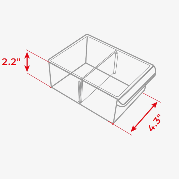 Organizer Drawer Large 5.4"x2.2"x4.3" - Replacement Compatible with BX08-4013, BX08-4019, BX08-4024