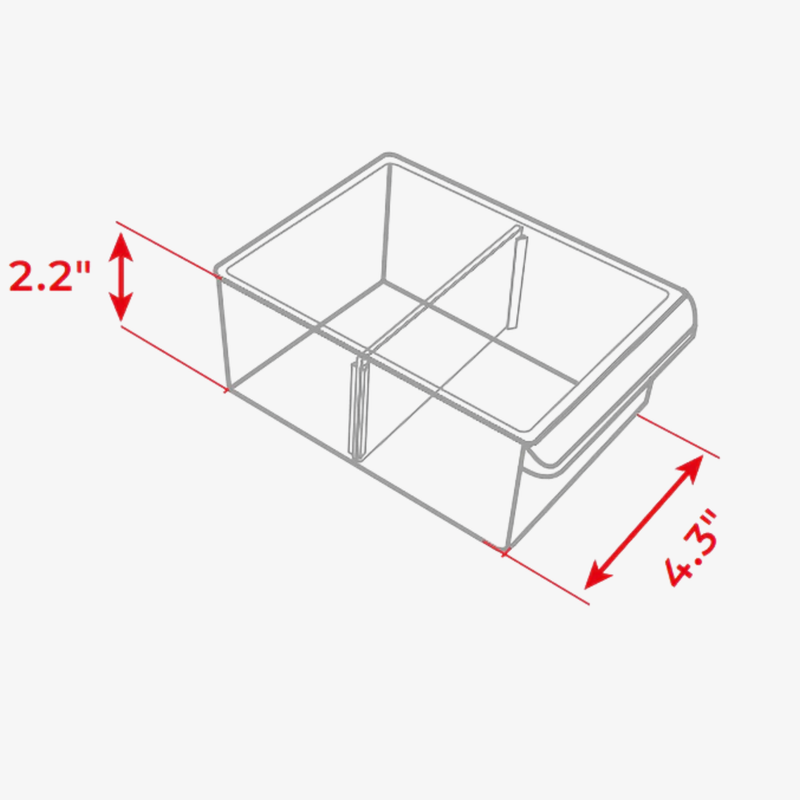 Organizer Drawer Large 5.4"x2.2"x4.3" - Replacement Compatible with BX08-4013, BX08-4019, BX08-4024