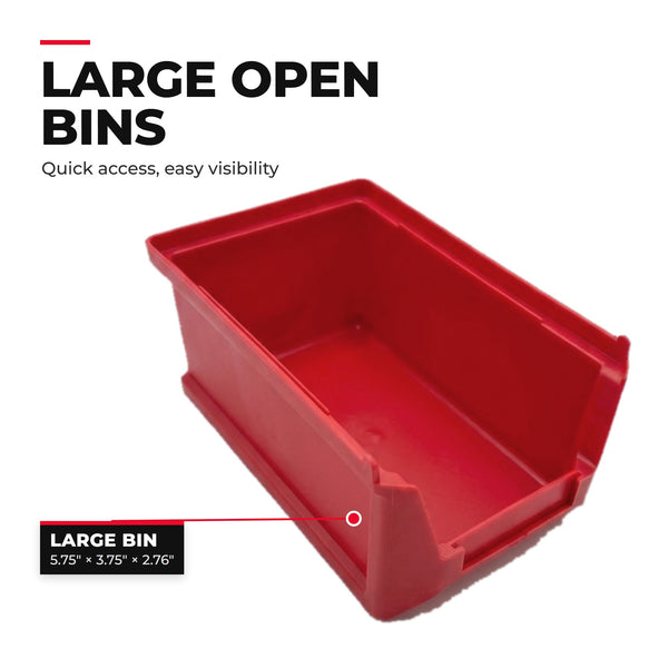 INTERTOOL Small Parts Organizer, 39 Removeable Drawers + Bins | BX08-4015