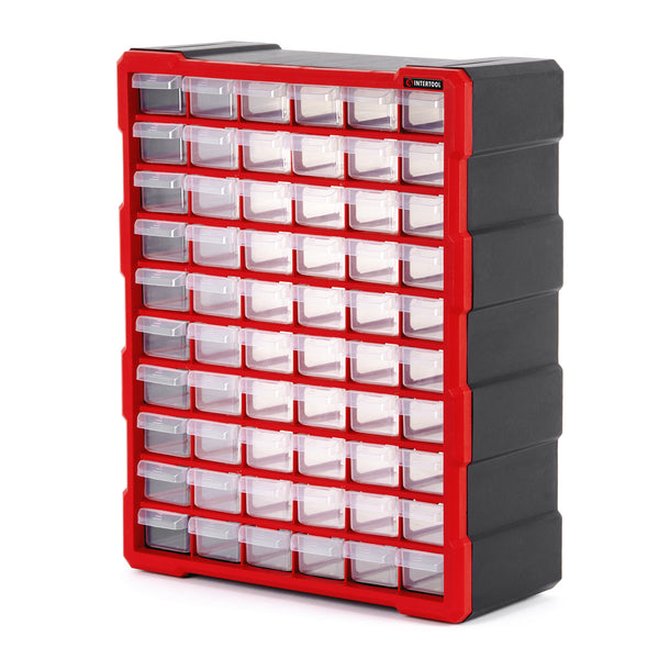 INTERTOOL Small Parts Organizer, 60 Removeable Drawers | BX08-4016