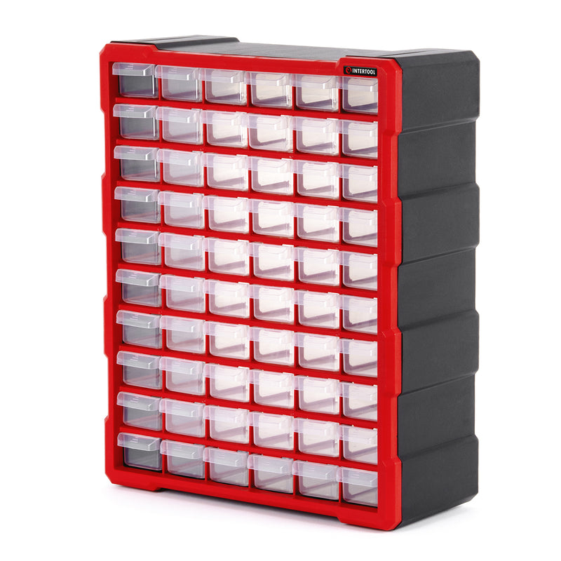 INTERTOOL Small Parts Organizer, 60 Removeable Drawers | BX08-4016