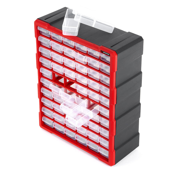 INTERTOOL Small Parts Organizer, 60 Removeable Drawers | BX08-4016