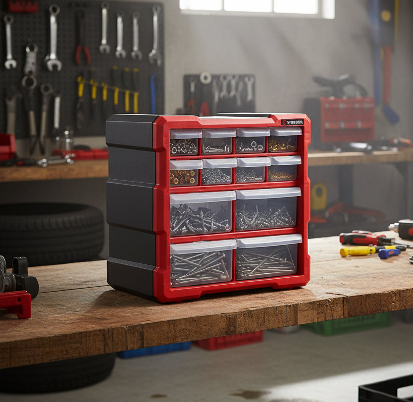 INTERTOOL 12-Compartment Small Storage Organizer | BX08-4024