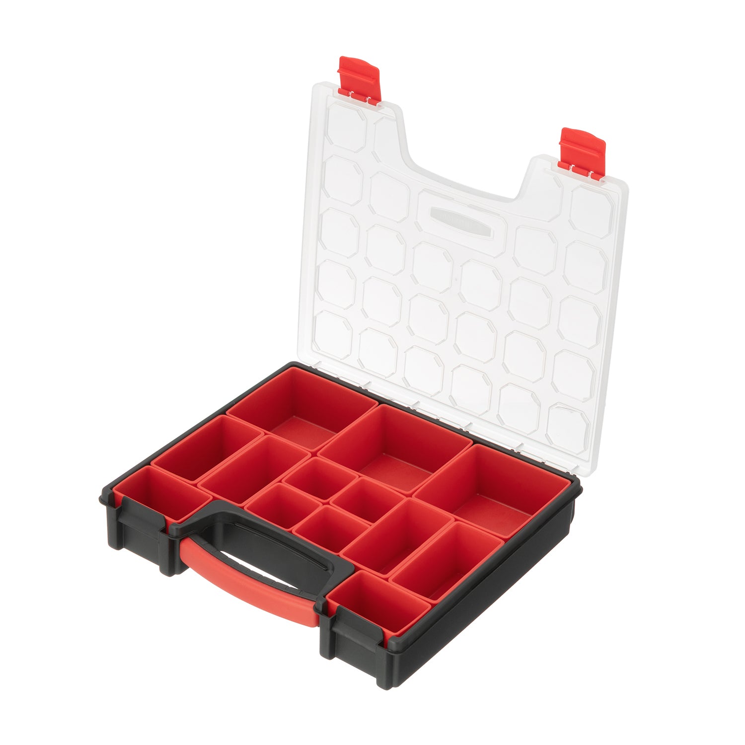 INTERTOOL 13-Compartment Toolbox – Portable Storage Case for Tools ...