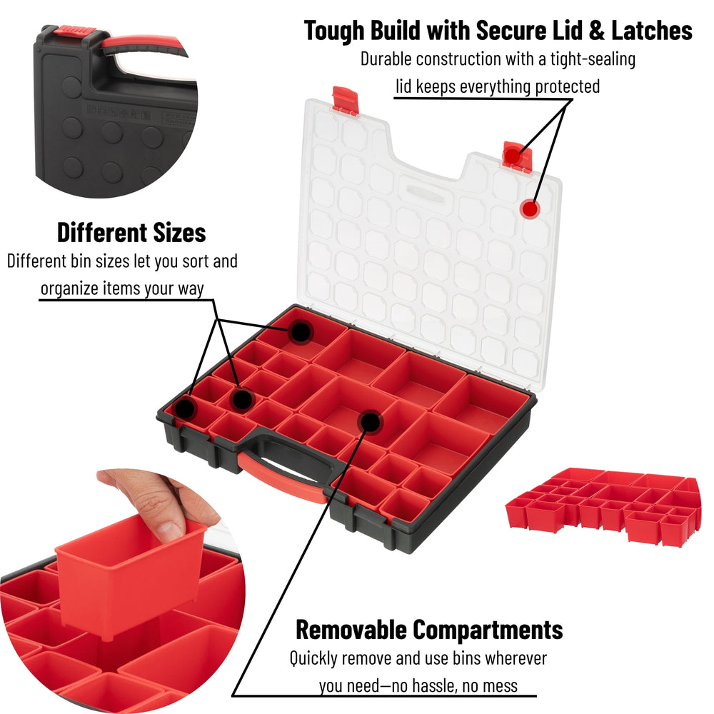 INTERTOOL 24-Compartment Toolbox | BX08-4033
