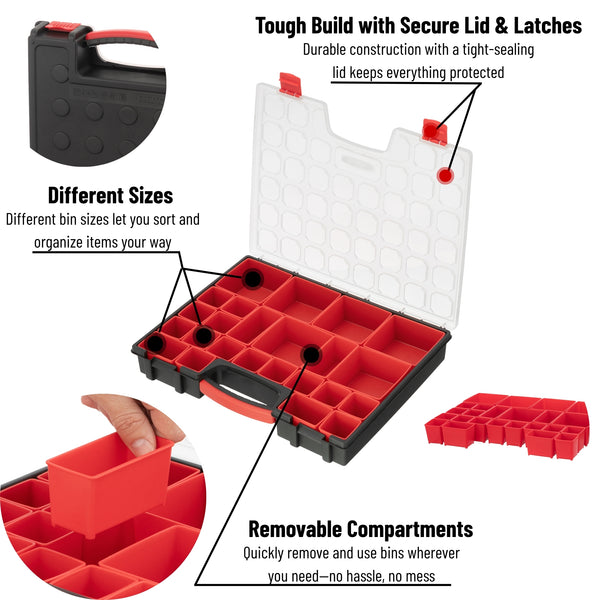 INTERTOOL 24-Compartment Toolbox | BX08-4033