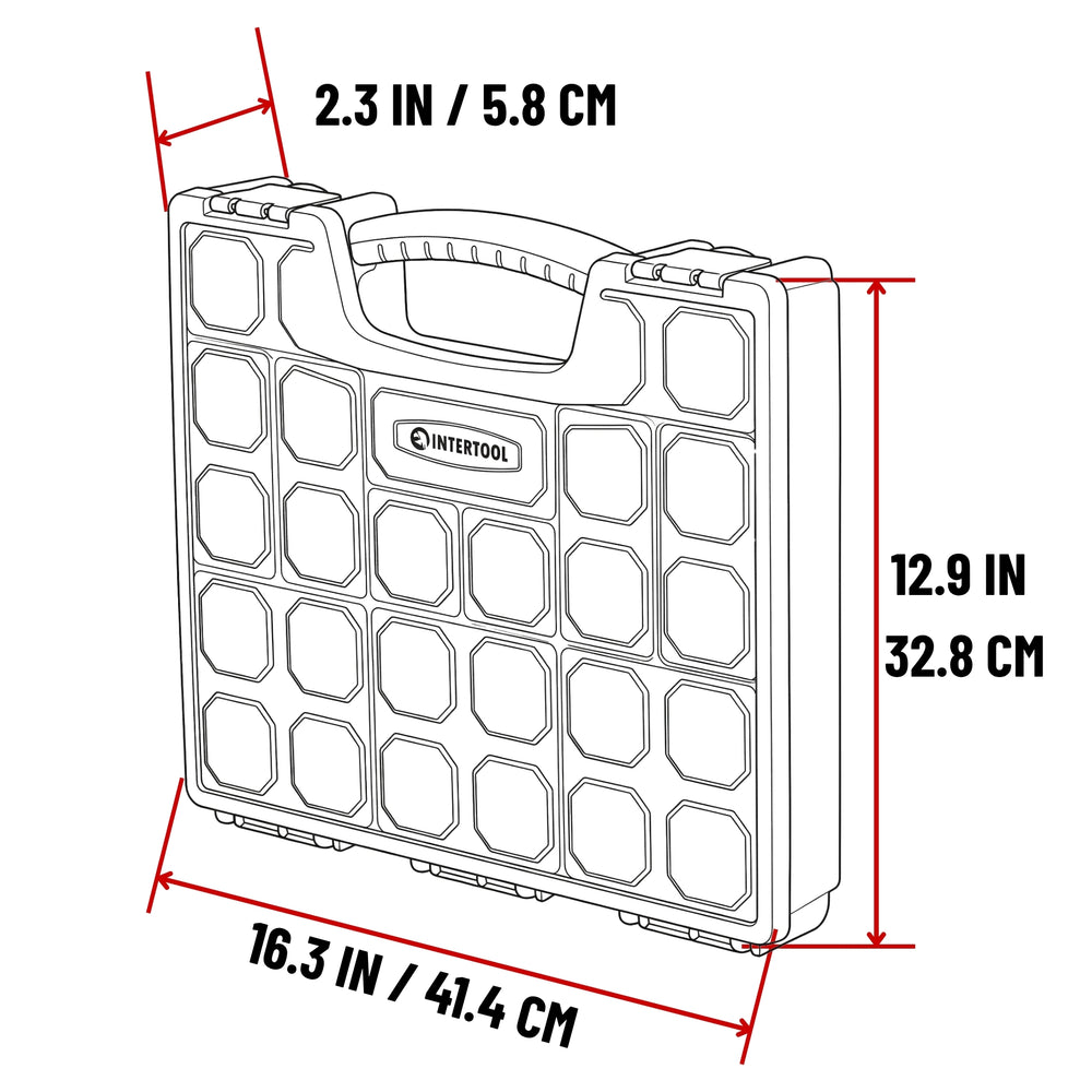 INTERTOOL 24-Compartment Toolbox | BX08-4033