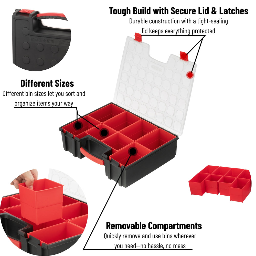 INTERTOOL 8-Compartment Toolbox | BX08-4034