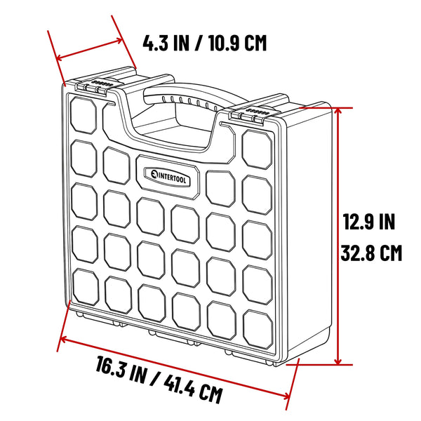 INTERTOOL 8-Compartment Toolbox | BX08-4034