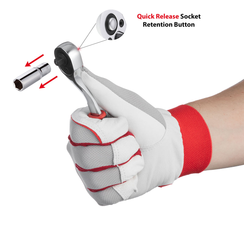 INTERTOOL 1/4" Drive Ratchet, 72-Teeth, Offset, 6" | ET08-8001