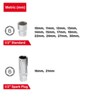 Juego completo de herramientas mecánicas INTERTOOL con accionamiento de 1/4" y 1/2", 100 piezas | ET08-8100 