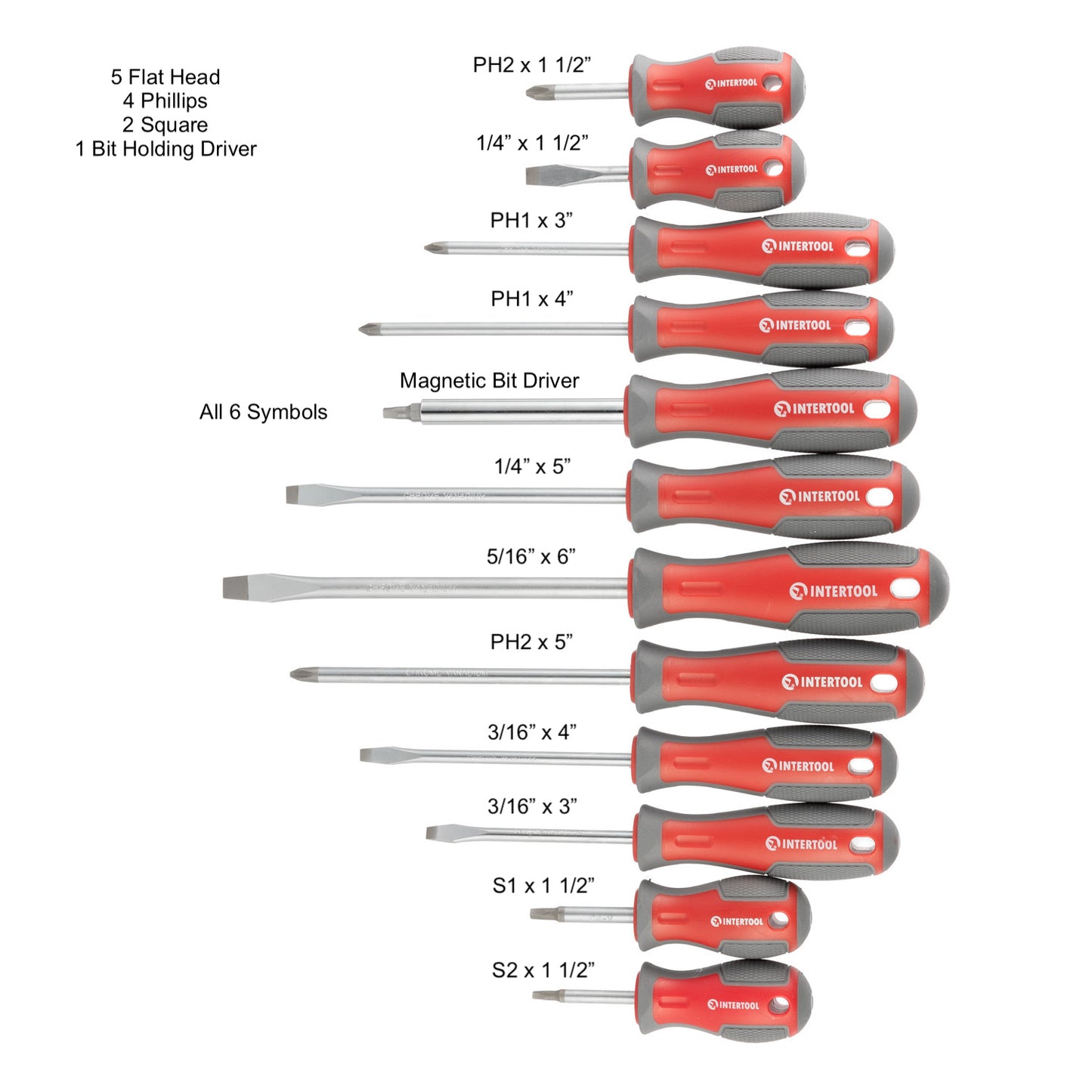 INTERTOOL 70-Piece Precision Screwdriver Set with Magnetic Driver| VT08-3370