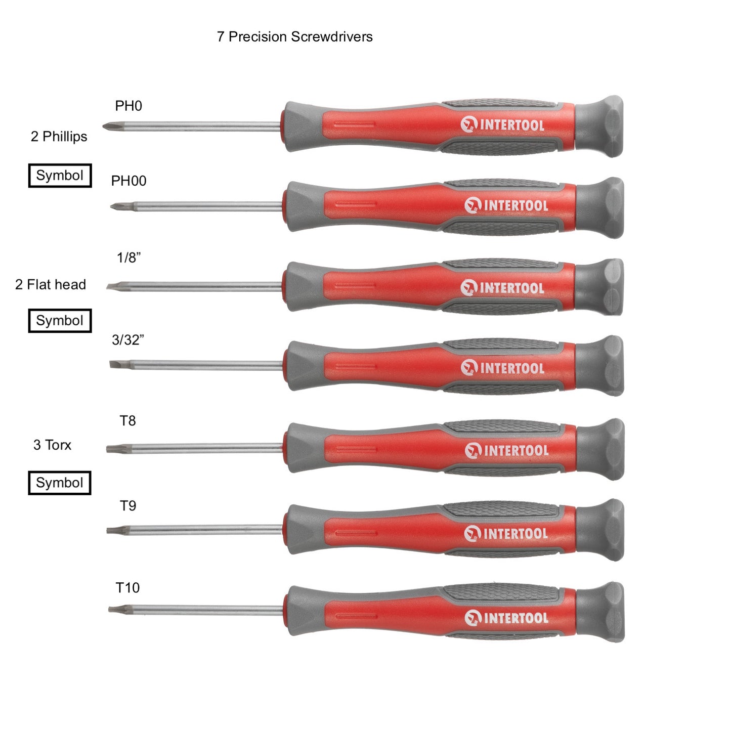 INTERTOOL 70-Piece Precision Screwdriver Set with Magnetic Driver| VT08-3370