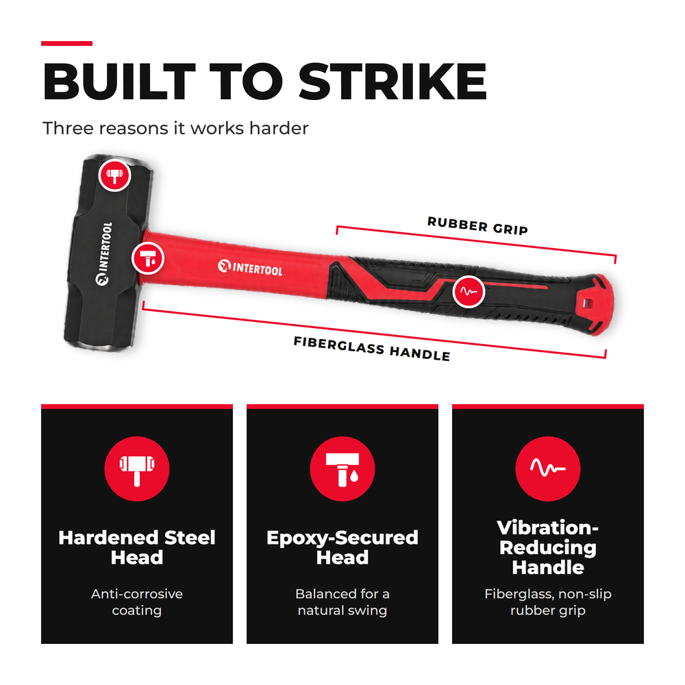 INTERTOOL 4 lb Sledge Hammer HT08-0242