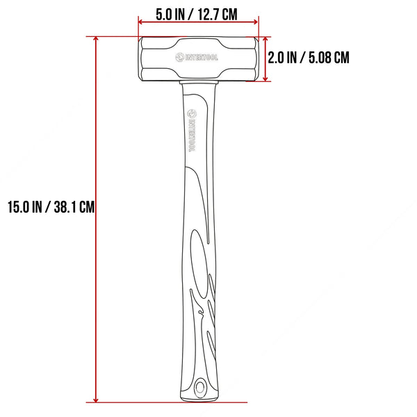 INTERTOOL 4 lb Sledge Hammer HT08-0242
