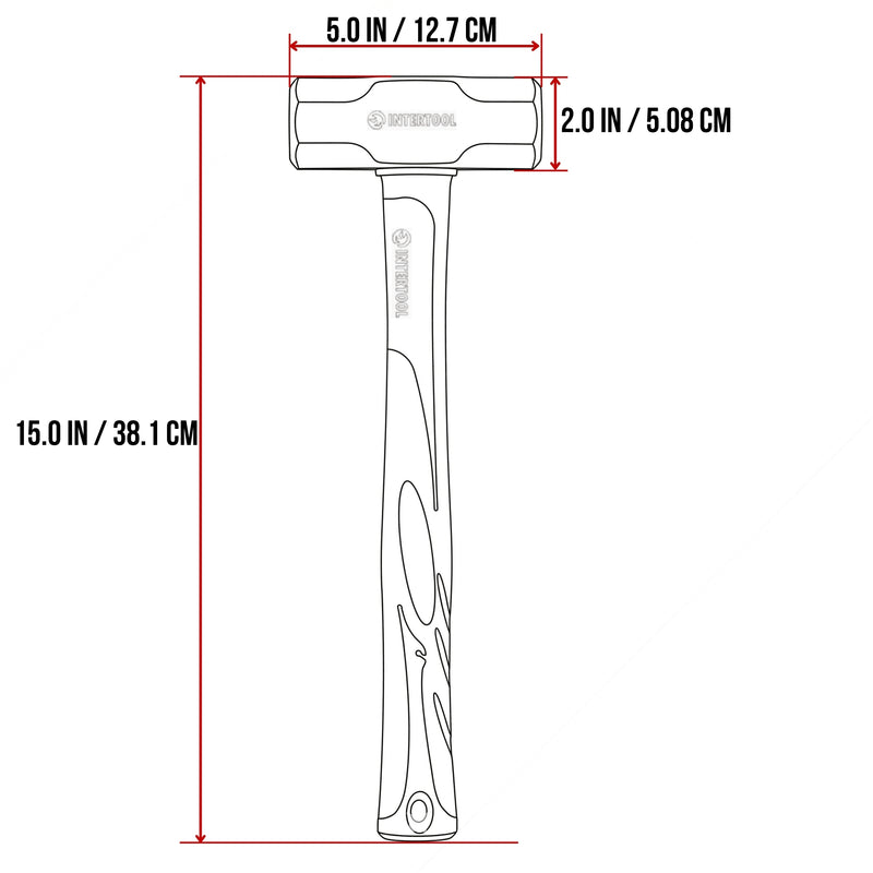 INTERTOOL 4 lb Sledge Hammer HT08-0242