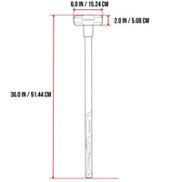 INTERTOOL Sledgehammer 6 lbs Fiberglass Handle HT08-0243