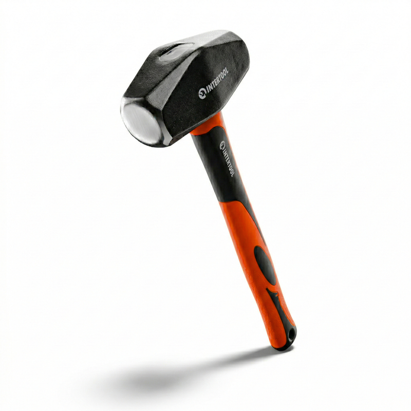 INTERTOOL 3 lb Drilling Hammer | 12” Fiberglass Handle | HT08-0246