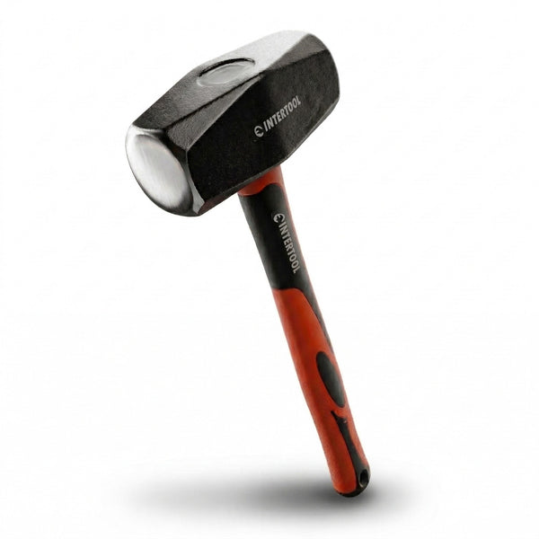INTERTOOL 4 lb Drilling Hammer | 13” Fiberglass Handle | HT08-0247
