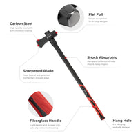 INTERTOOL 36" Splitting Maul 6 lbs | HT08-0273