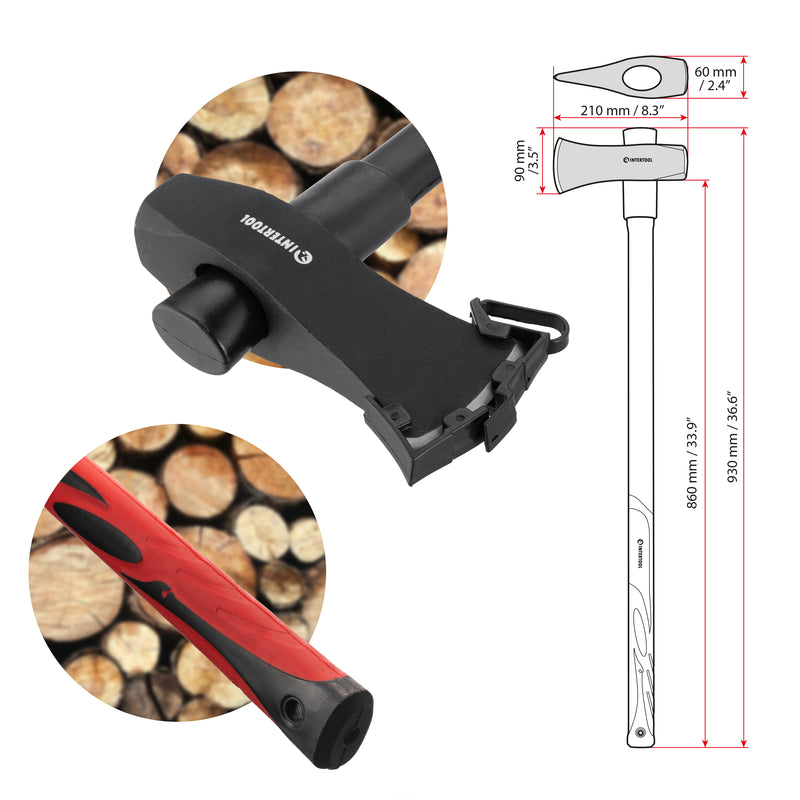 INTERTOOL 36" Splitting Maul 6 lbs | HT08-0273