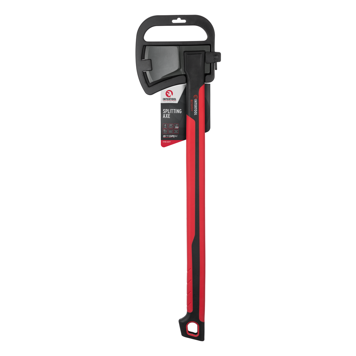 INTERTOOL 28" Splitting Axe, 4 lbs, STORM | HT08-0297