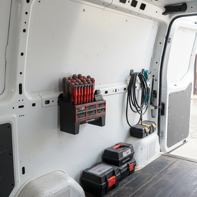 INTERTOOL Juego de destornilladores de 114 piezas, organizador de pie | VT08-3372 