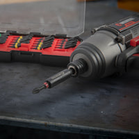 INTERTOOL 21pc Impact Bit Set | Phillips, Square, Torx, Slotted with Magnetic Holder | VT08-3381
