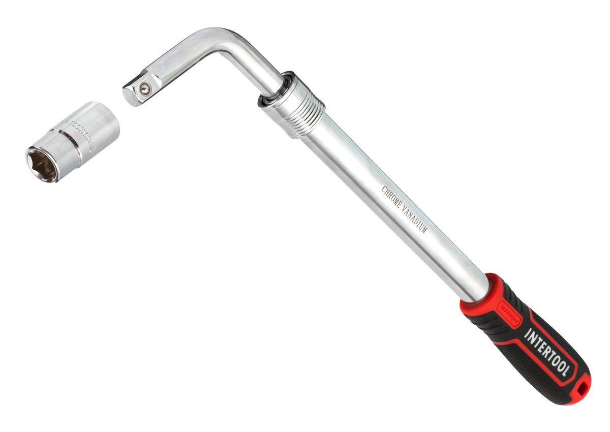 INTERTOOL 1/2" Drive Telescoping Lug Wrench, 17/19mm Socket | HT08-1600
